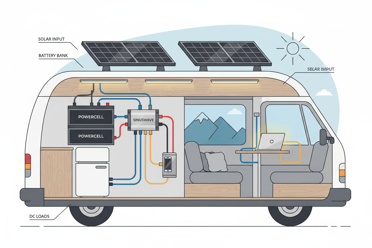 Autonomie Électrique Vanlife : comment gérer tout ce précieux jus au quotidien( sans jeu de mots) CaravanSwitch