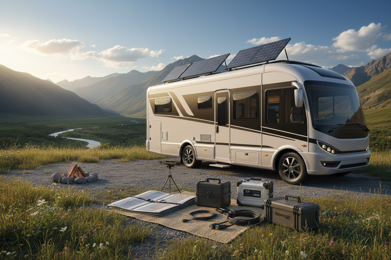 Kit Solaire Van, Camping-Car et Fourgon : Adieu le 220V, Bonjour la Liberté Totale ! CaravanSwitch