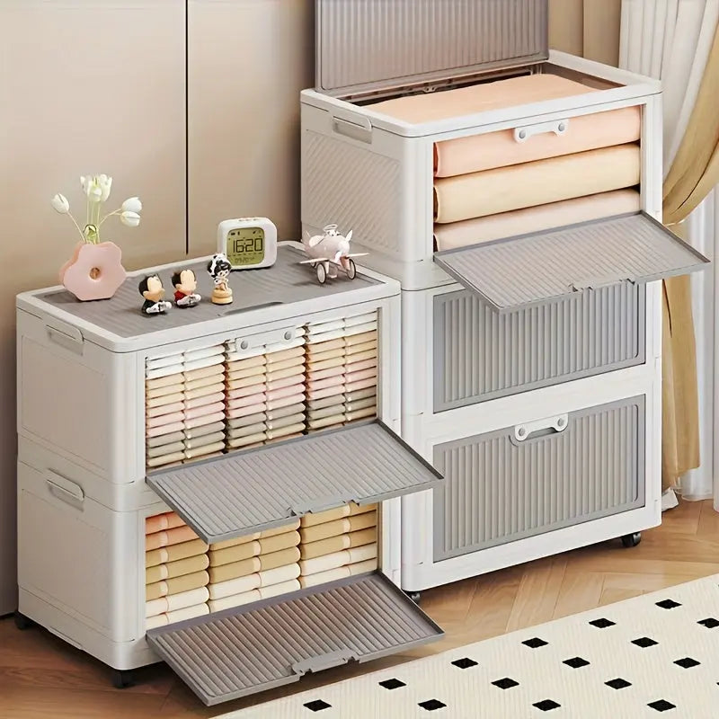 Boîte de rangement pliable avec couvercle et roulettes CaravanSwitch