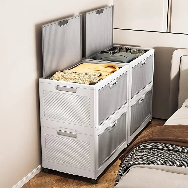 Boîte de rangement pliable avec couvercle et roulettes CaravanSwitch