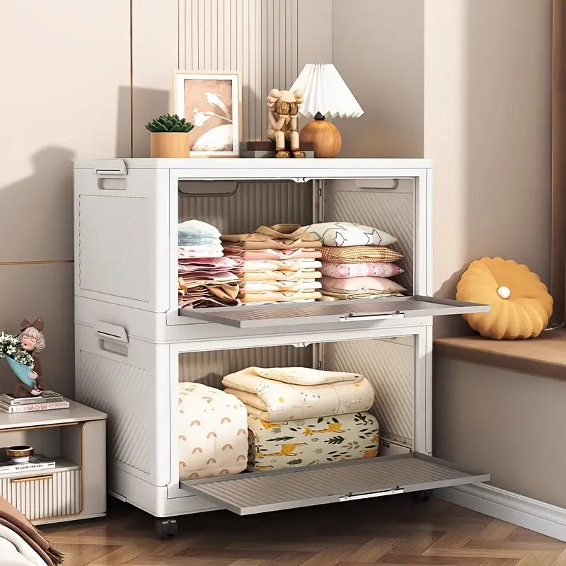 Boîte de rangement pliable avec couvercle et roulettes CaravanSwitch