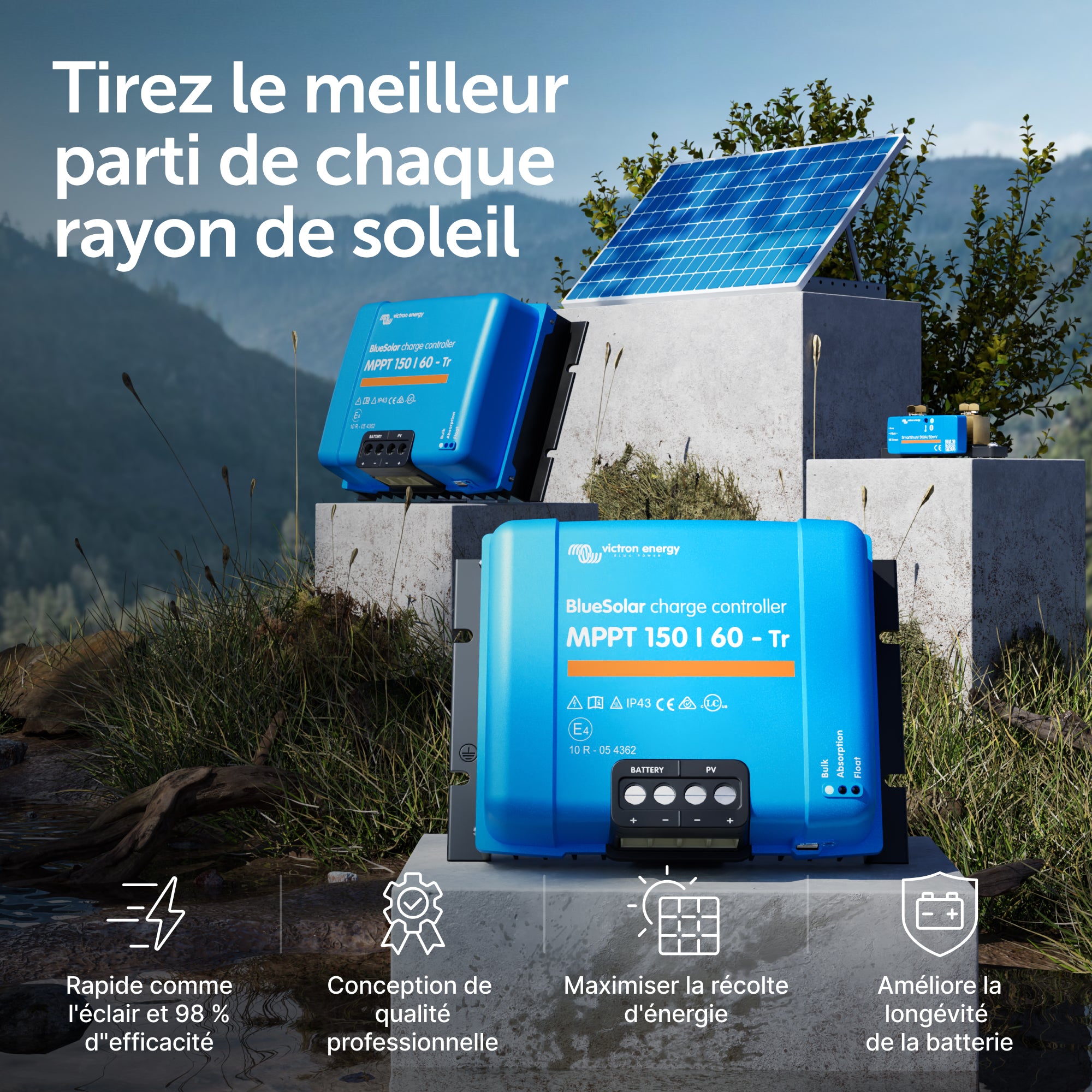 BlueSolar MPPT 150/60 et 150/70