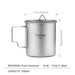 Tasse portable Tiartisan en titane CaravanSwitch