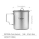 Tasse portable Tiartisan en titane CaravanSwitch