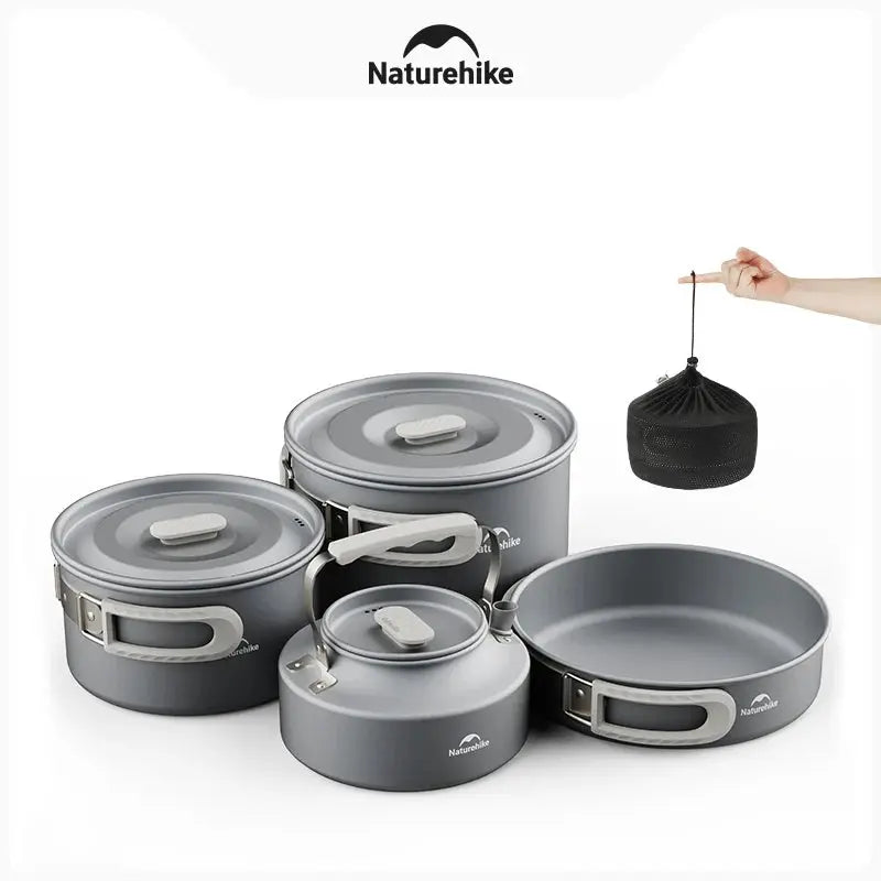 Naturehike – ensemble de casseroles de Camping pour 4 à 7 personnes CaravanSwitch