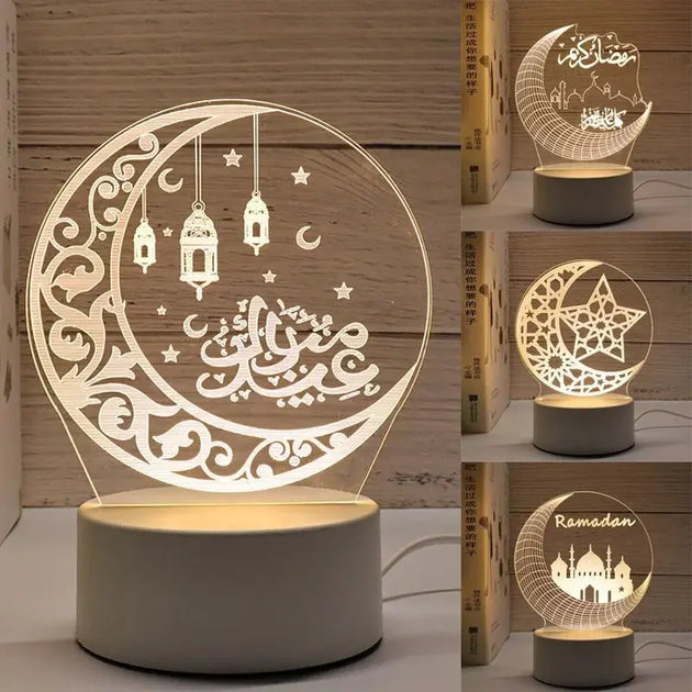 Veilleuse 3D Eid Mubarak CaravanSwitch