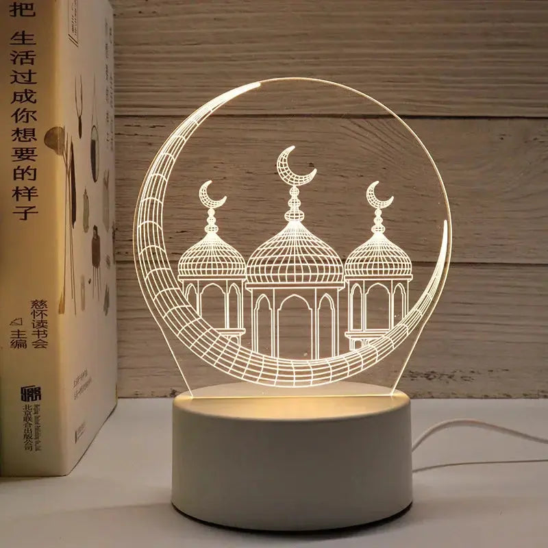 Veilleuse 3D Eid Mubarak CaravanSwitch