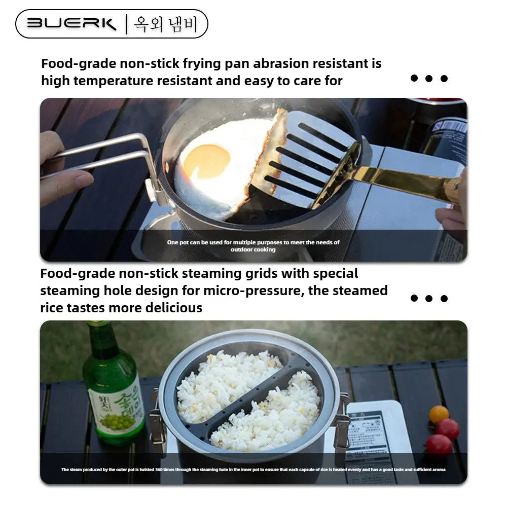 Marmite à vapeur et à frire ShineTrip CaravanSwitch