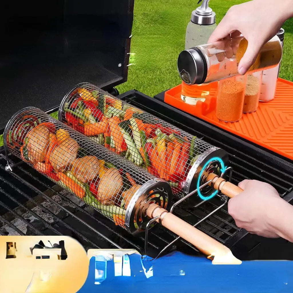 Panier rotatif pour barbecue CaravanSwitch