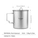 Tasse portable Tiartisan en titane CaravanSwitch