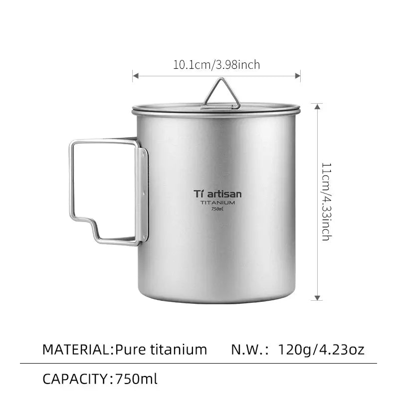 Tasse portable Tiartisan en titane CaravanSwitch