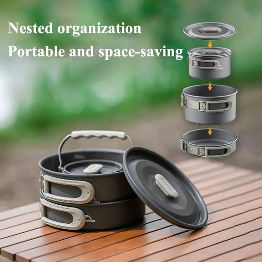 Naturehike – ensemble de casseroles de Camping pour 4 à 7 personnes CaravanSwitch