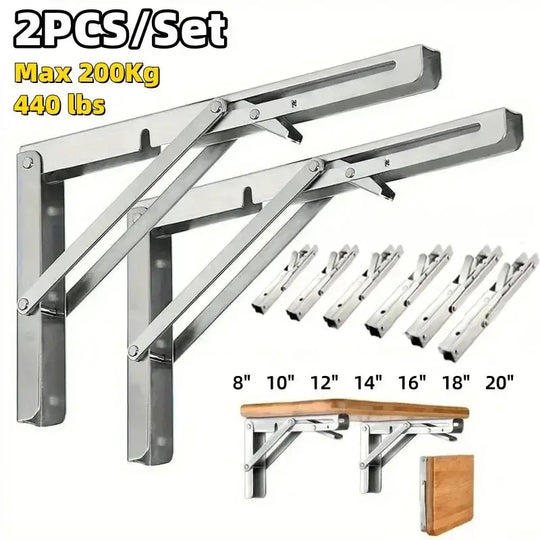 Supports d’étagère pliants triangulaires – Robustes et pratiques CaravanSwitch