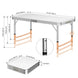Table pliante 4 pieds – Ton spot repas portable CaravanSwitch