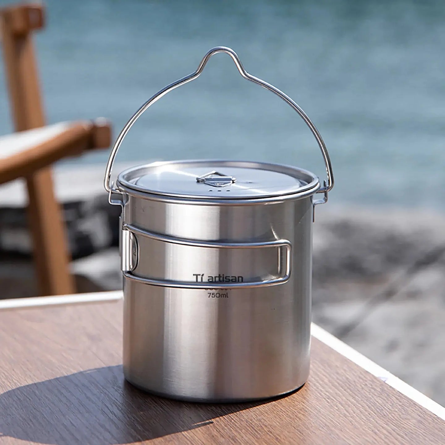 Pot suspendu en acier inoxydable de 750ml CaravanSwitch