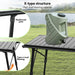 Table à manger sauvage IGT – Ton spot repas nomade CaravanSwitch