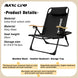 KRC CAMP – Chaise de camping réglable avec oreillers amovibles CaravanSwitch
