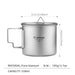 Tasse portable Tiartisan en titane CaravanSwitch