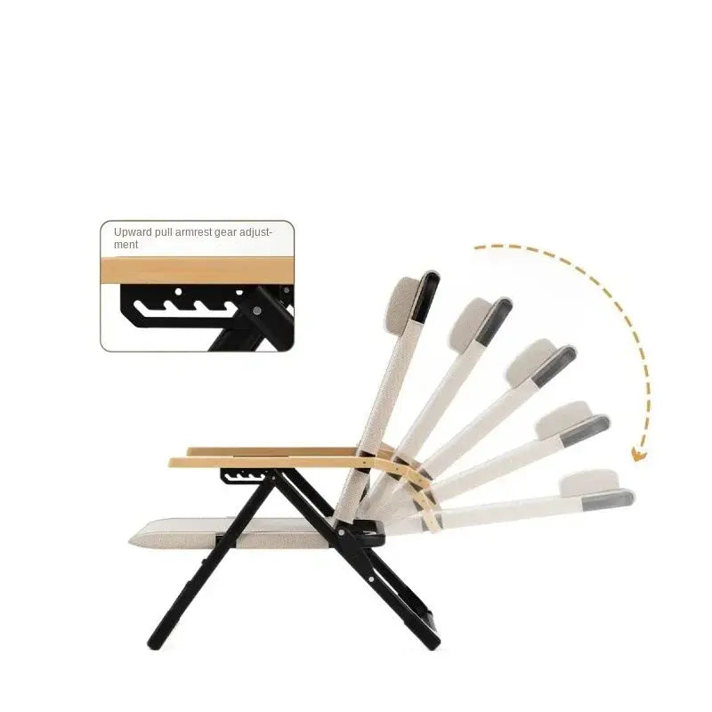 KRC CAMP – Chaise de camping réglable avec oreillers amovibles CaravanSwitch