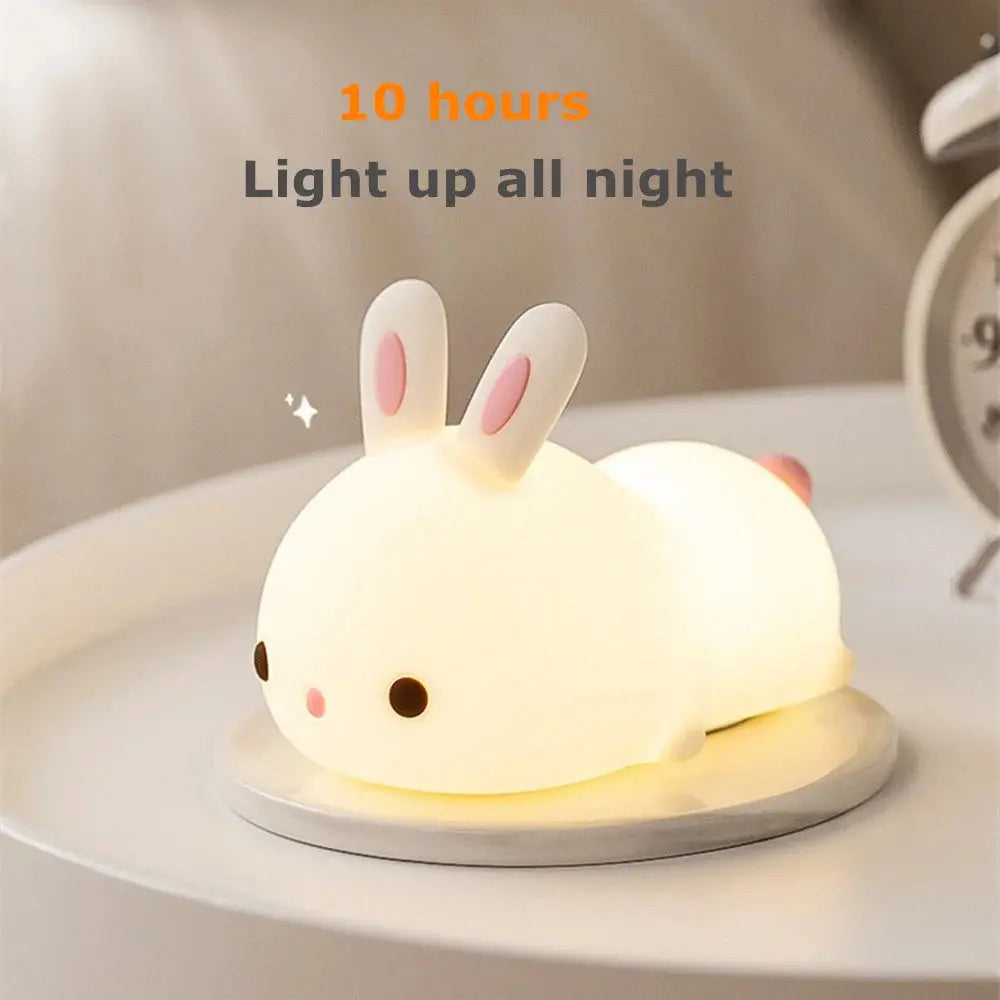 veilleuse Led, tactile 16 couleurs, motif lapin CaravanSwitch