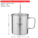 Pot suspendu en acier inoxydable de 750ml CaravanSwitch