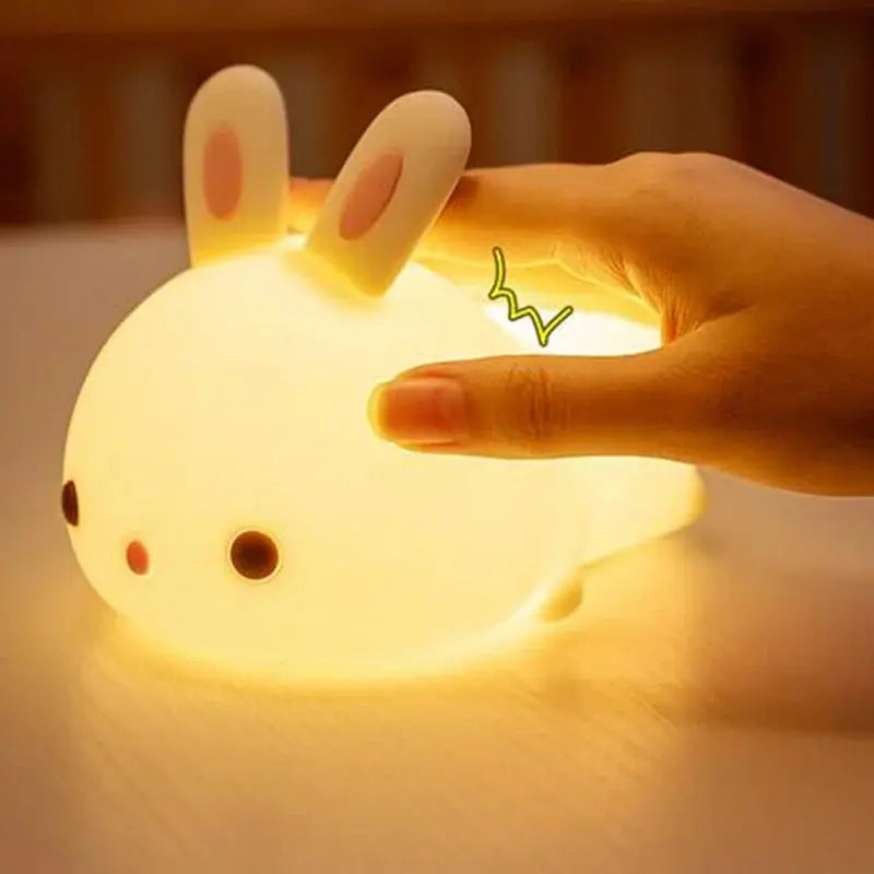 veilleuse Led, tactile 16 couleurs, motif lapin CaravanSwitch
