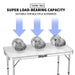 Table pliante 4 pieds – Ton spot repas portable CaravanSwitch