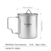 Tasse portable Tiartisan en titane CaravanSwitch