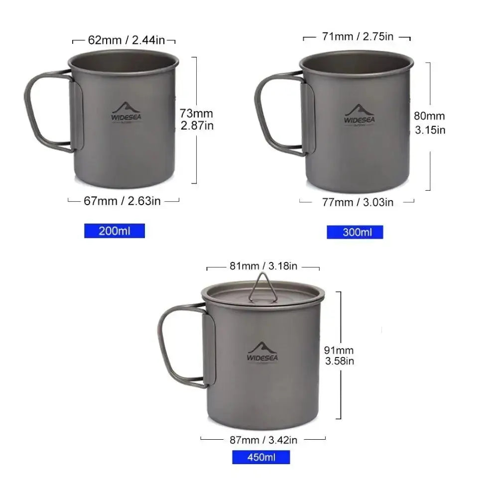 Widesea - tasse pliable Titane CaravanSwitch