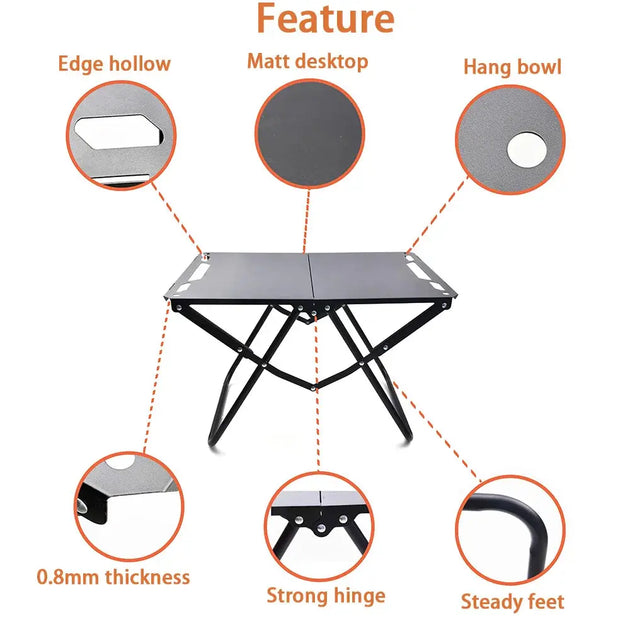 Table pliante IGT RESISTLAND – Portable et pratique CaravanSwitch