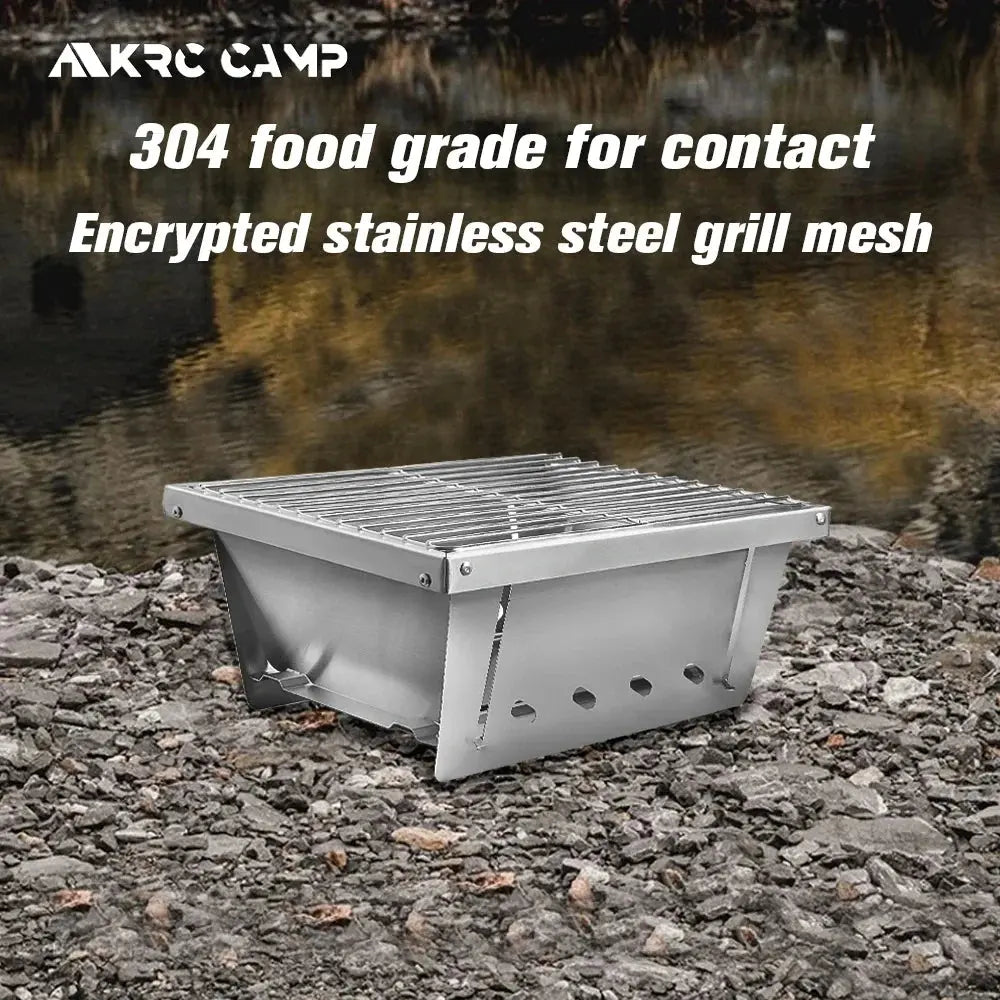 Barbecue de Camping Portable en Acier Inoxydable CaravanSwitch