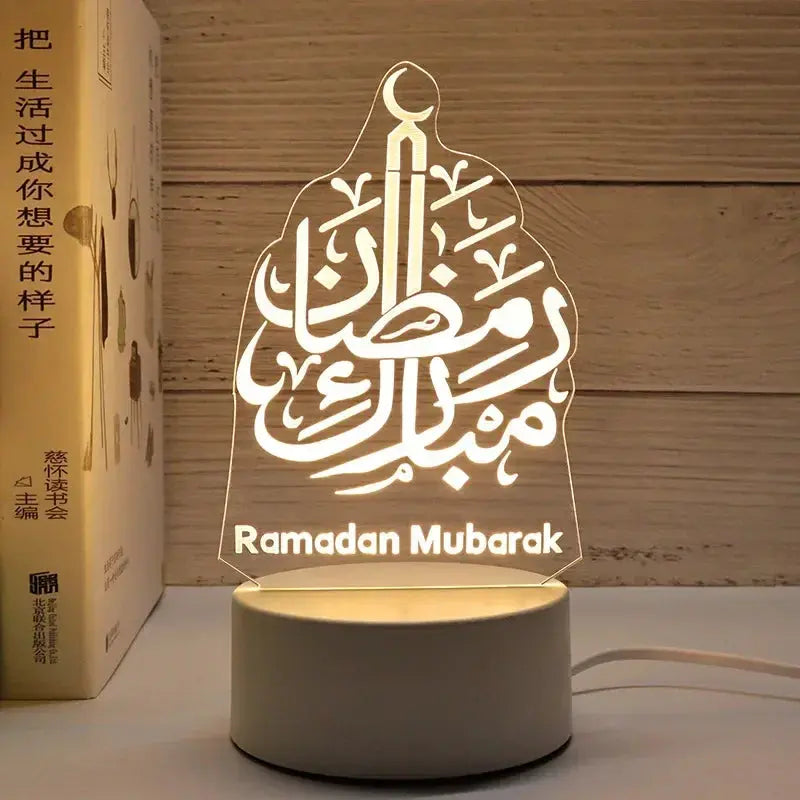 Veilleuse 3D Eid Mubarak CaravanSwitch