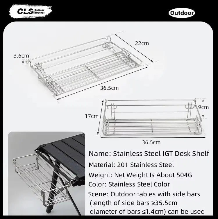Mountainhiker – Table tactique IGT modulable pour camping CaravanSwitch