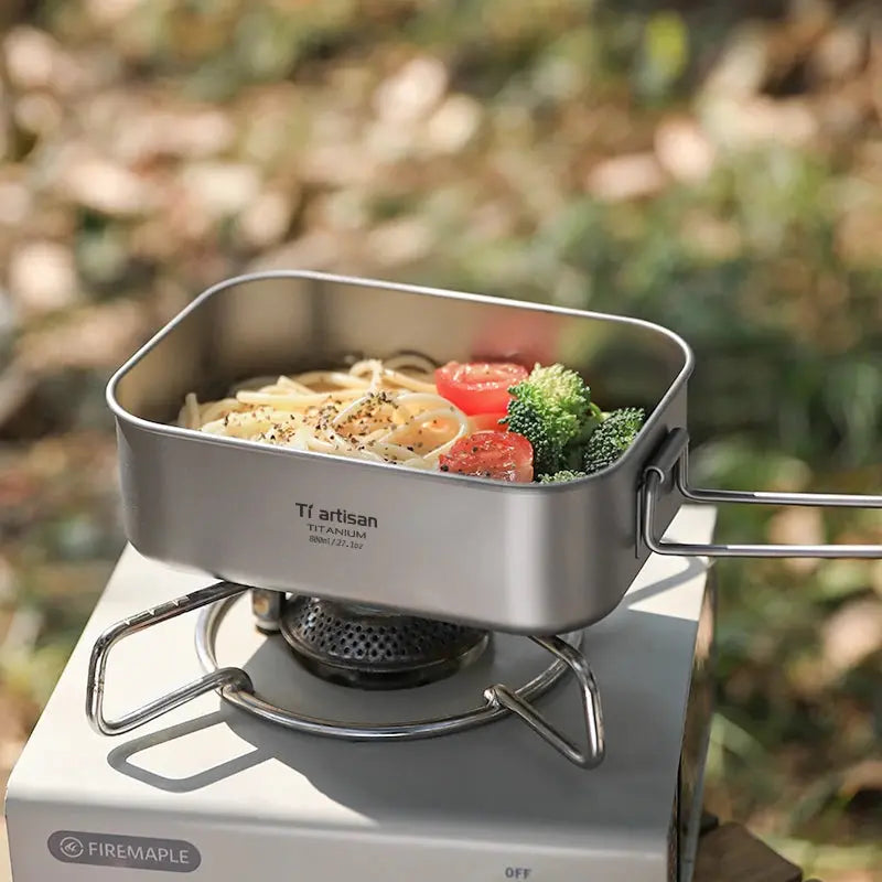 Boîte à bento Tiartisan en titane pur CaravanSwitch