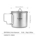 Tasse portable Tiartisan en titane CaravanSwitch