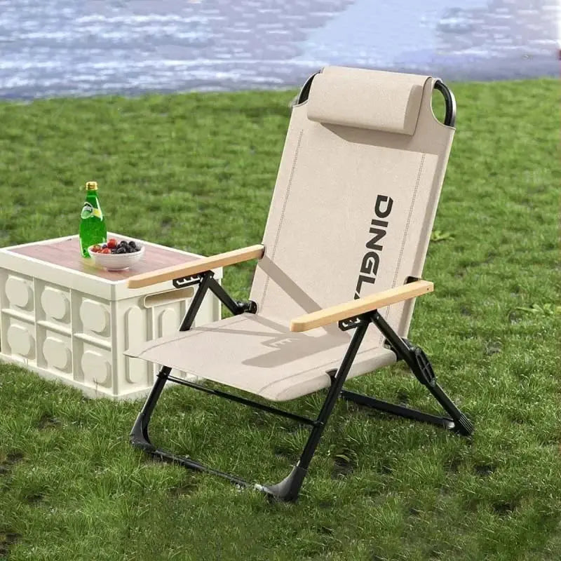 KRC CAMP – Chaise de camping réglable avec oreillers amovibles CaravanSwitch