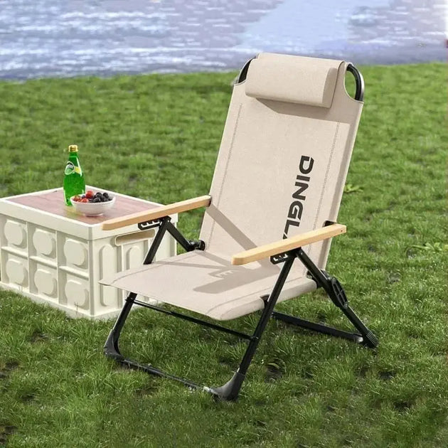 KRC CAMP – Chaise de camping réglable avec oreillers amovibles CaravanSwitch