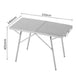 Table pliante HOMFUL en acier inoxydable – Résistante et polyvalente CaravanSwitch