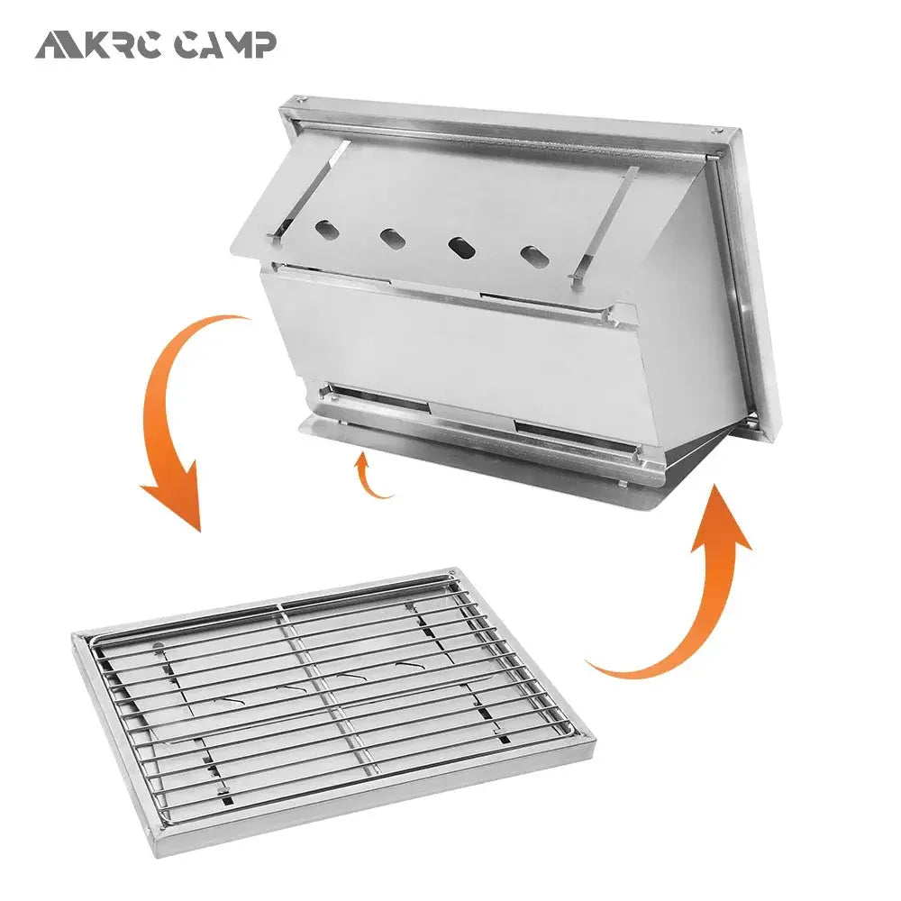 Barbecue de Camping Portable en Acier Inoxydable CaravanSwitch