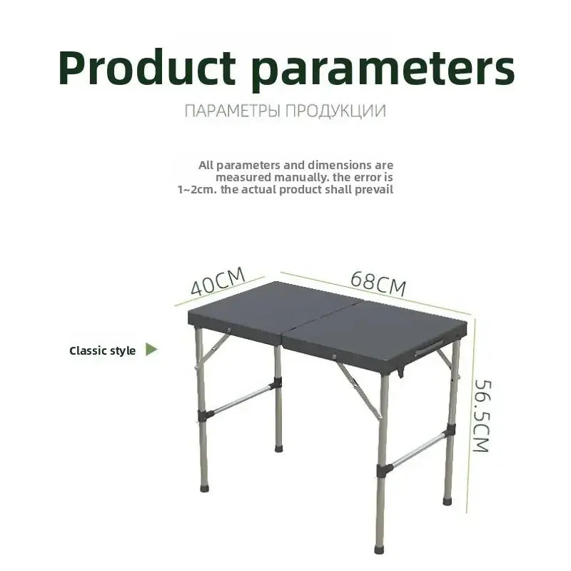 Table pliante de camping avec tabouret télescopique – Tout-en-un et portable CaravanSwitch