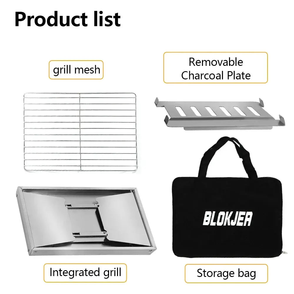 Barbecue de Camping Portable en Acier Inoxydable CaravanSwitch