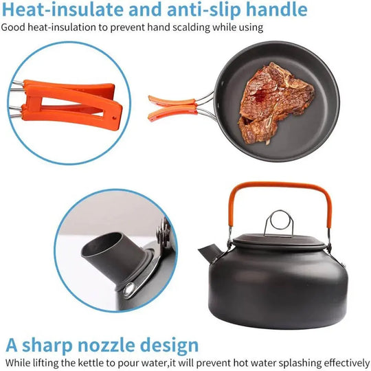 Ensemble de cuisine de Camping CaravanSwitch