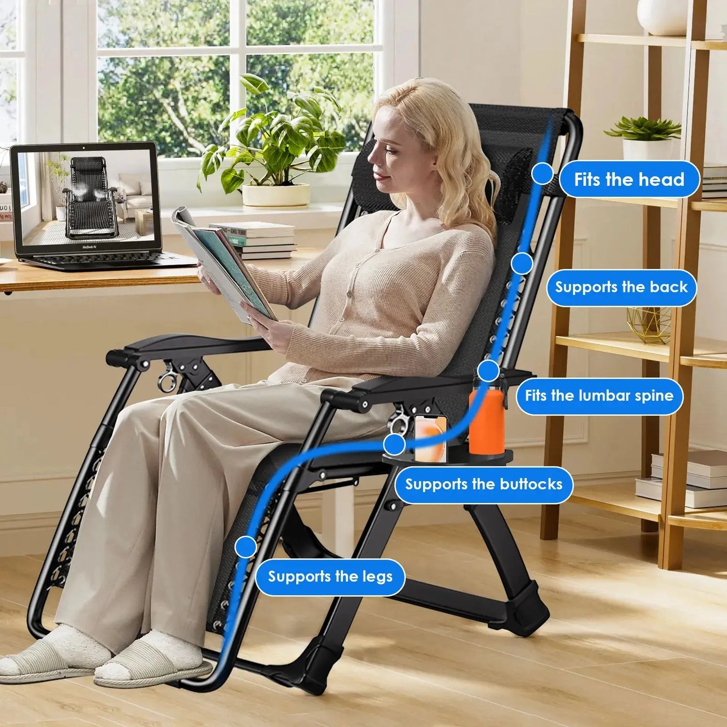 Chaise longue de camping CaravanSwitch