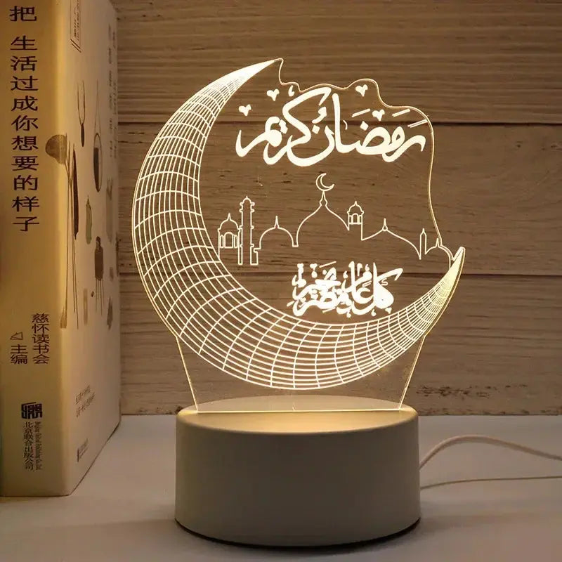 Veilleuse 3D Eid Mubarak CaravanSwitch