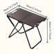 Table de camping pliable en acier au carbone – Légère et polyvalente CaravanSwitch