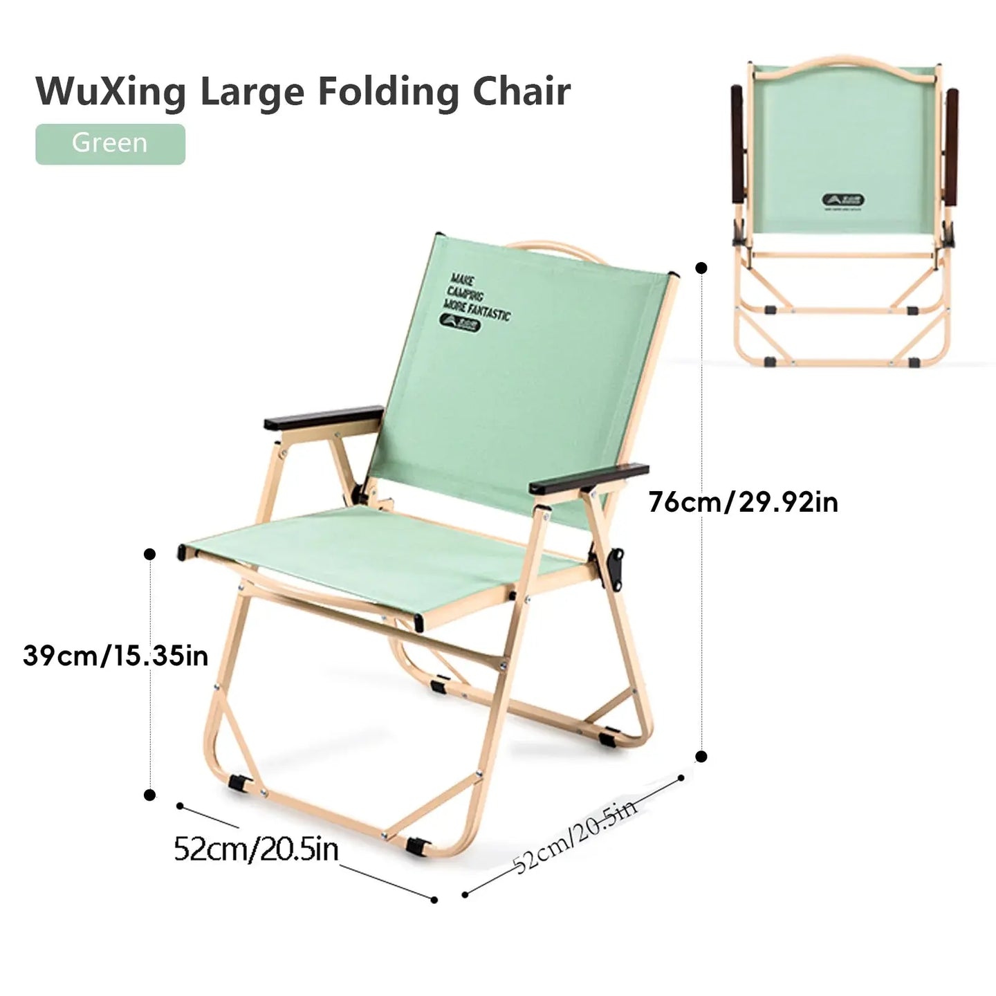 BISINNA – Chaise de camping pliante portable CaravanSwitch