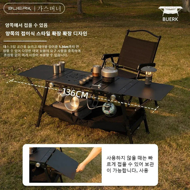 BUERK IGT – Table pliante modulaire pour camping & vanlife CaravanSwitch