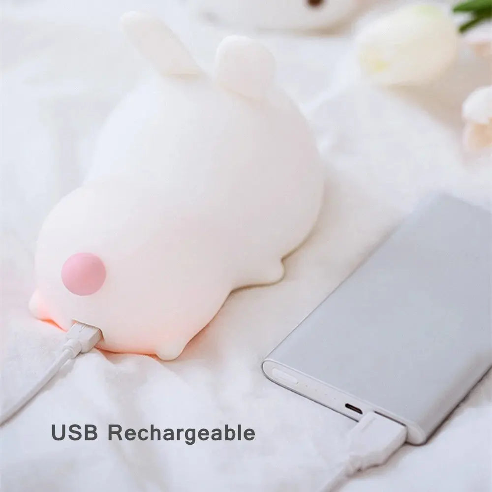 veilleuse Led, tactile 16 couleurs, motif lapin CaravanSwitch