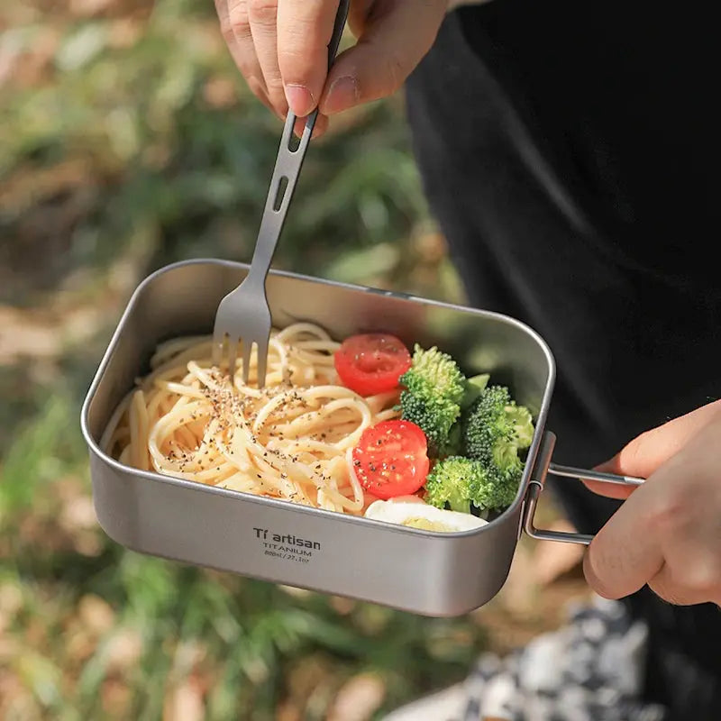 Boîte à bento Tiartisan en titane pur CaravanSwitch