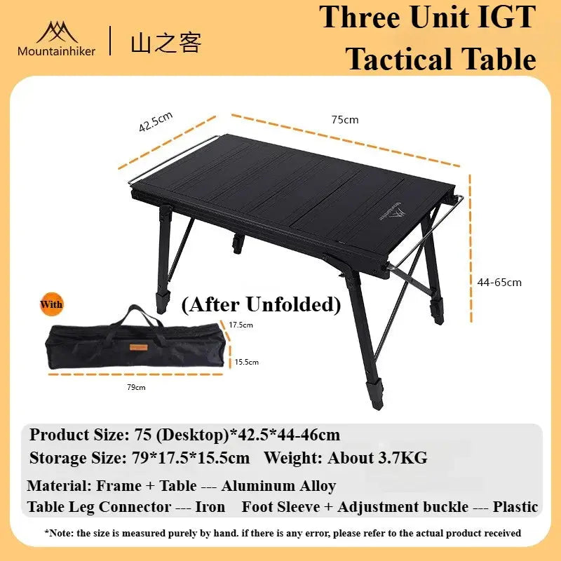 Mountainhiker – Table tactique IGT modulable pour camping CaravanSwitch